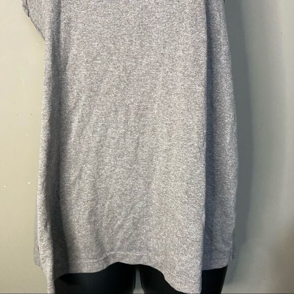 Basic Gray Racerback Active Tank Top - Picture 6 of 7